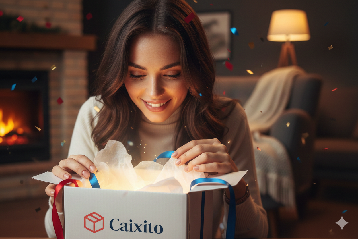 A beautifully curated surprise gift box filled with personalized items